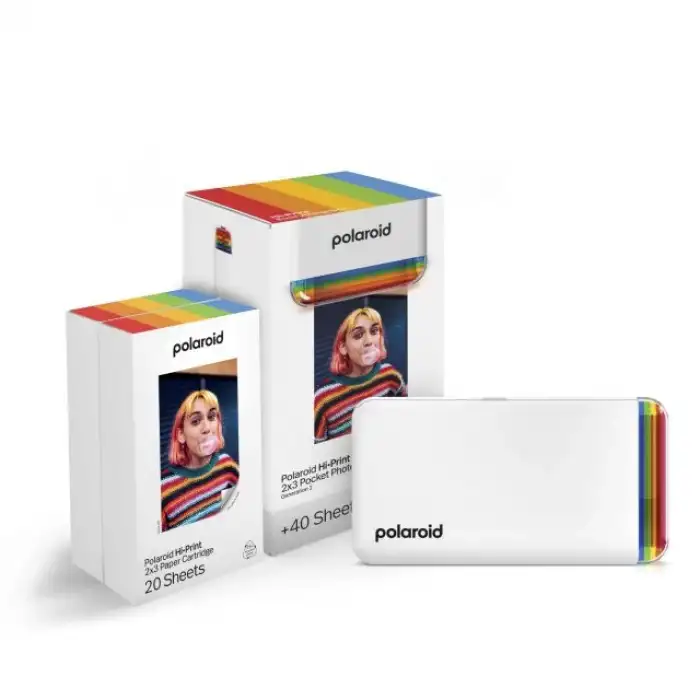 Polaroid Hi-Print - Bluetooth Fotoğraf Yazıcısı ve Kağıt İkili Paketi