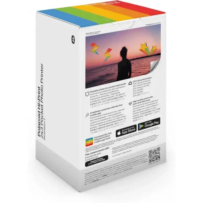 Polaroid Hi-Print - Bluetooth Fotoğraf Yazıcısı ve Kağıt İkili Paketi