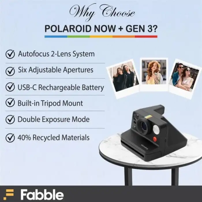 Polaroid Now+ 2. Nesil I-Tipi Anında Filmli Bluetooth Kamera
