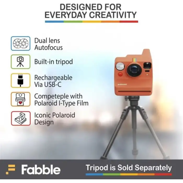 Polaroid Now+ 2. Nesil I-Tipi Anında Filmli Bluetooth Kamera