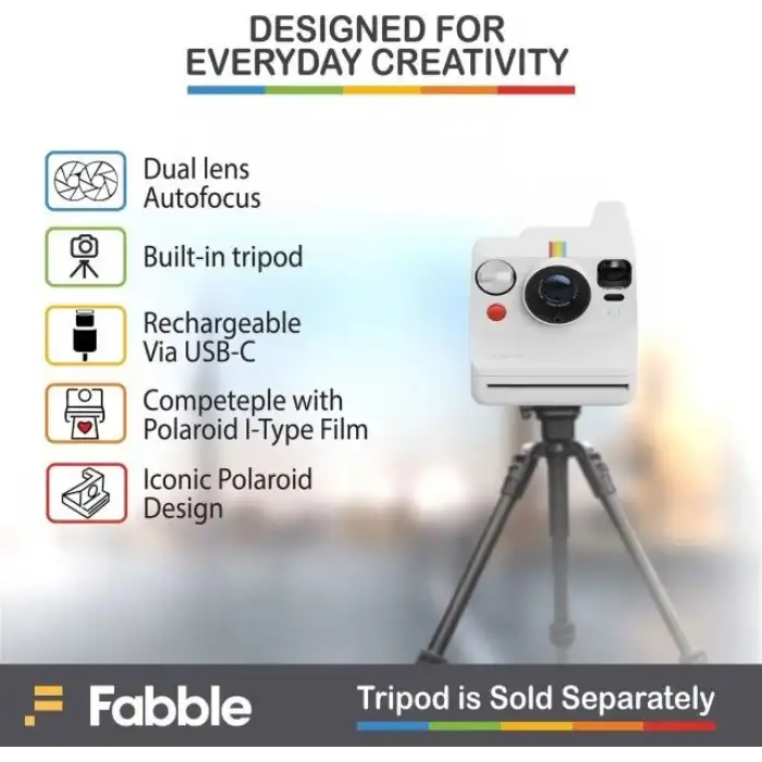 Polaroid Now+ 2. Nesil I-Tipi Anında Filmli Bluetooth Kamera