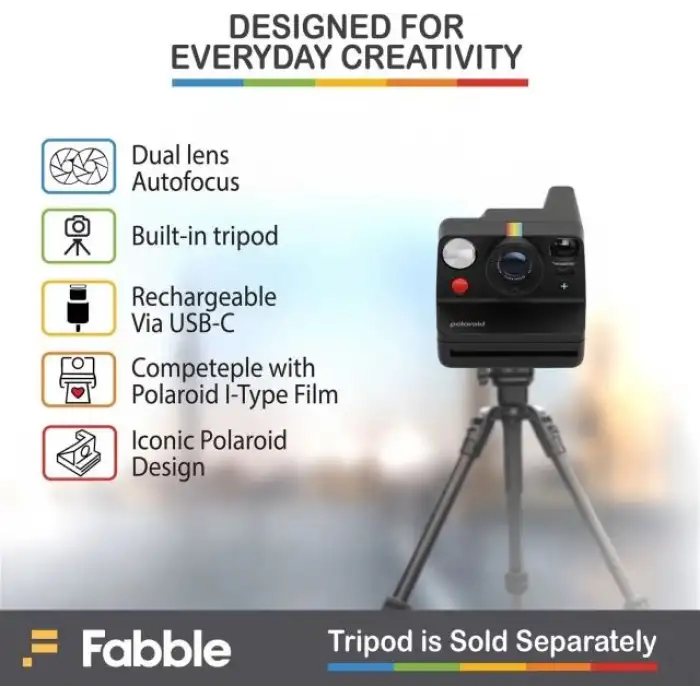 Polaroid Now+ 2. Nesil I-Tipi Anında Filmli Bluetooth Kamera