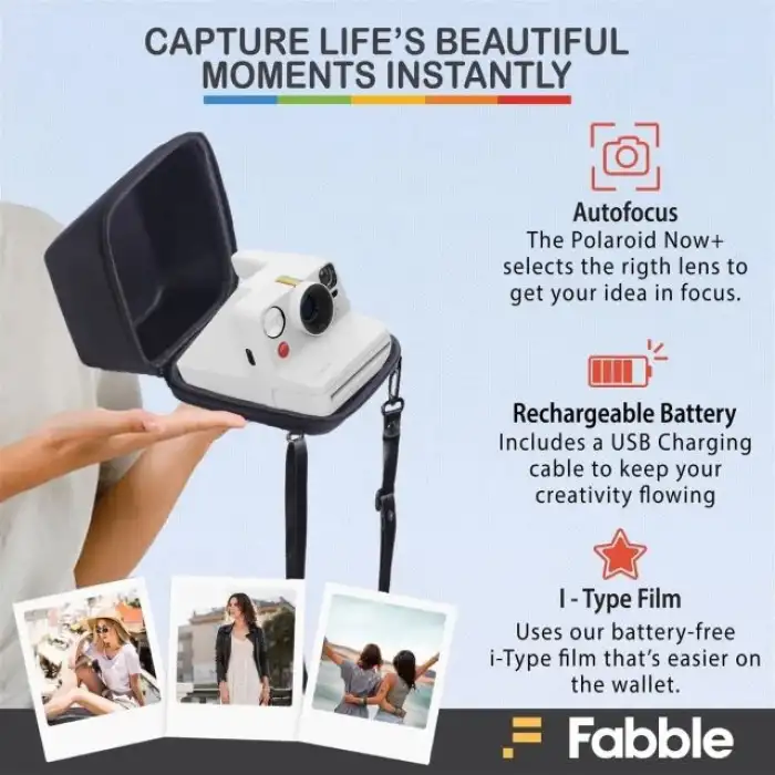 Polaroid Now+ 2. Nesil I-Tipi Anında Filmli Bluetooth Kamera