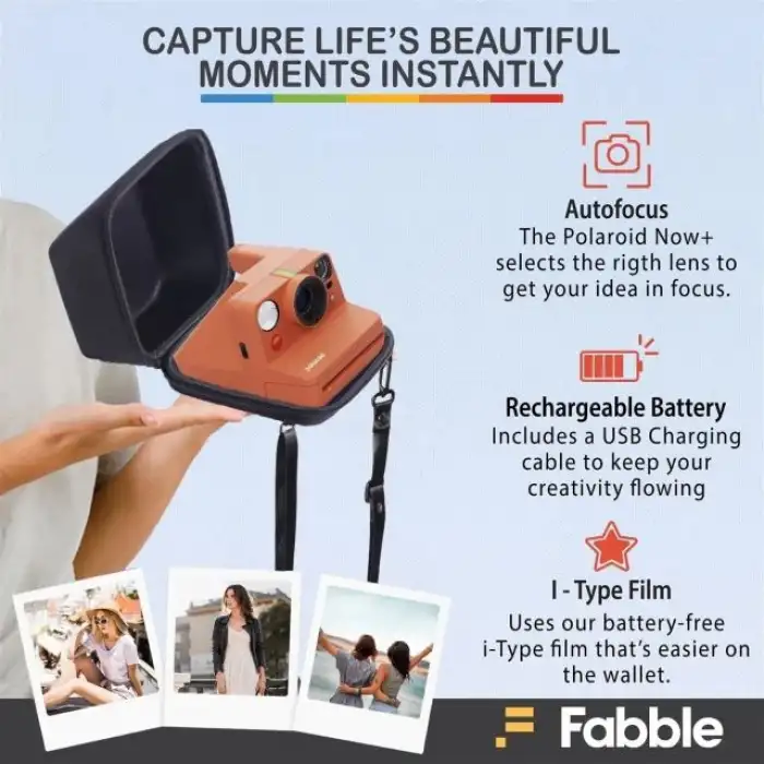 Polaroid Now+ 2. Nesil I-Tipi Anında Filmli Bluetooth Kamera