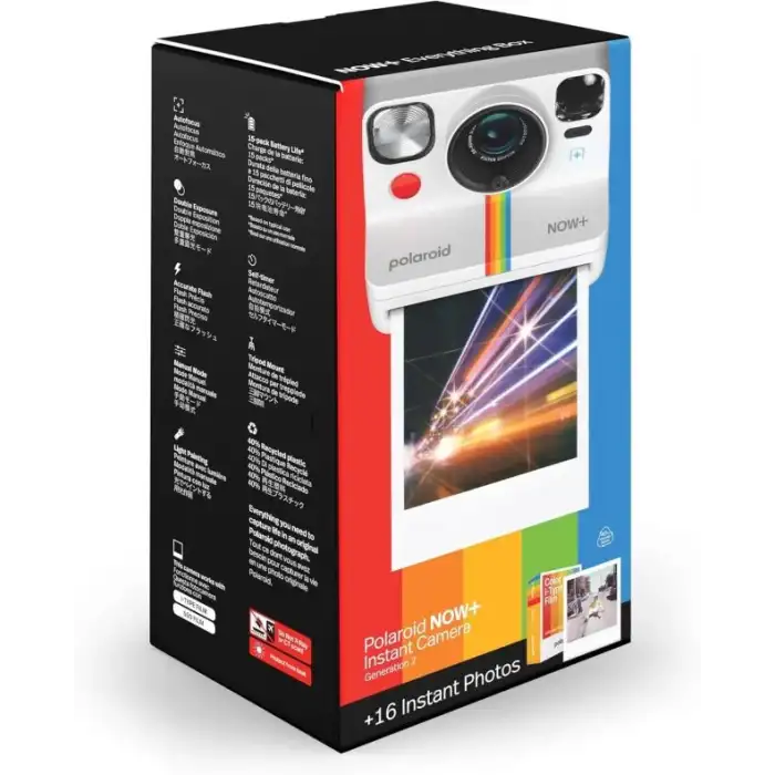 Polaroid Now+ Gen2 Kamera + Film Paketi - 16 Fotoğraf (6250)