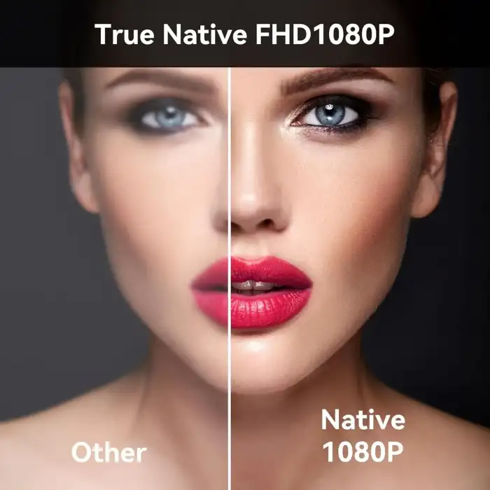 Polocsh Mini Projektör, 1080P Akıllı Projektör Dahili Android TV 11.0, Wifi ve Bluetooth