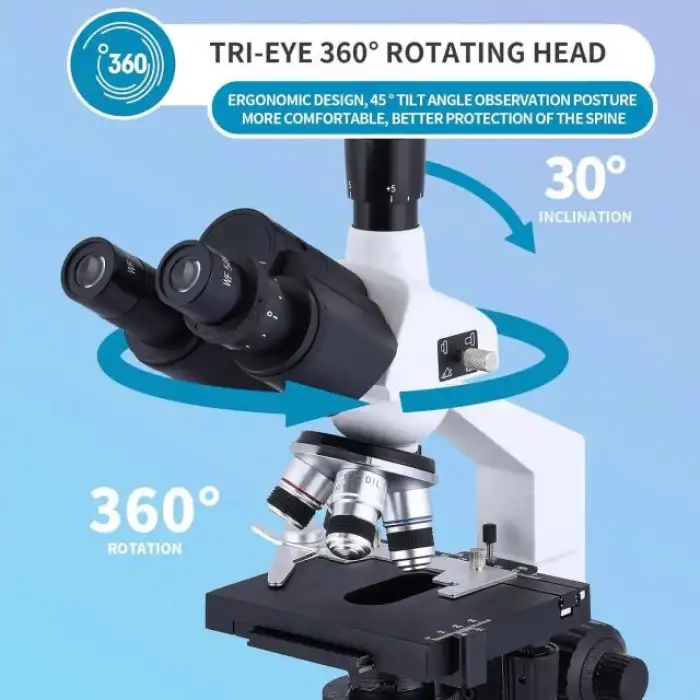 Poothoh Bileşik trinoküler Mikroskop 40X-5000X Büyütme