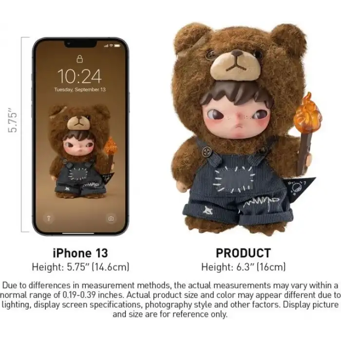 POP MART Hirono Living Wild-Fight for Joy Peluş Bebek