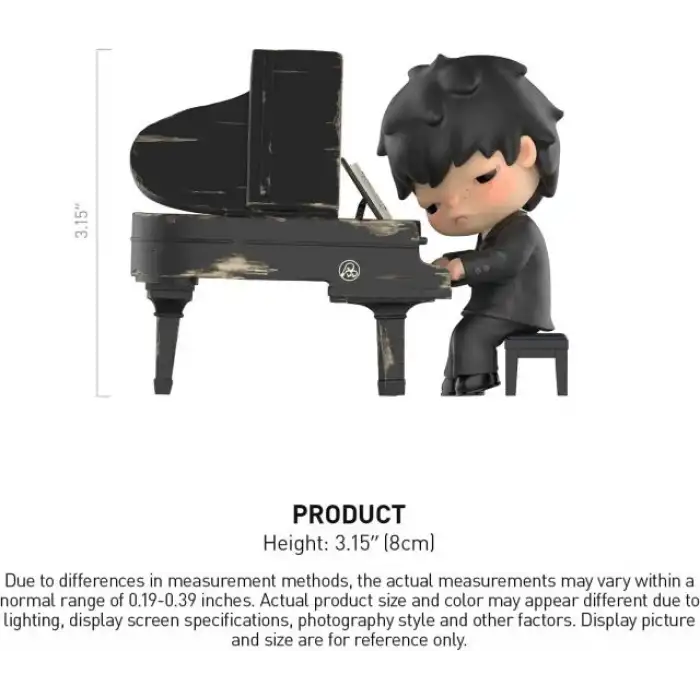 POP MART Hirono Piyanist Figür