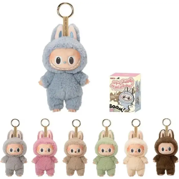 Pop Mart Labubu Canavarlar Lezzetli Makaronlar Peluş Kolye Tekli Sürpriz Kutu