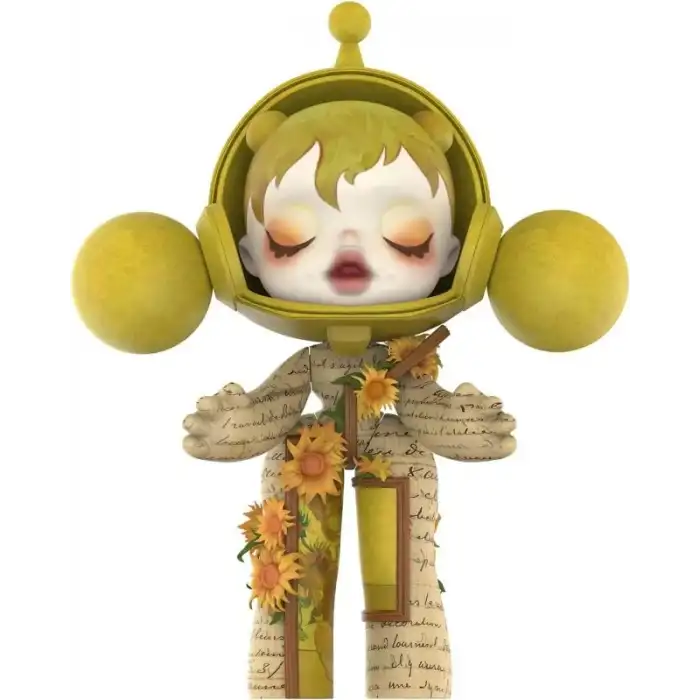 POP MART MEGA SKULLPANDA %400 Van Gogh Müzesi Ayçiçekleri Figürü