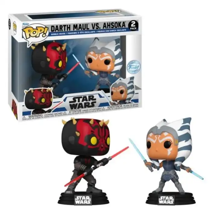 Pop! Star Wars: Darth Maul vs Ahsoka 2-Pack Figürü