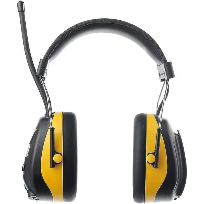 PROTEAR Dijital AM FM Radyo Kulaklıklar, 25dB Kulak Koruma - Sarı