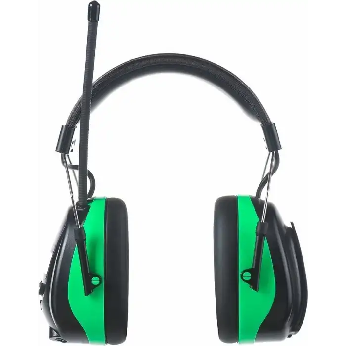 PROTEAR Dijital AM FM Radyo Kulaklıklar, 25dB Kulak Koruma - Yeşil