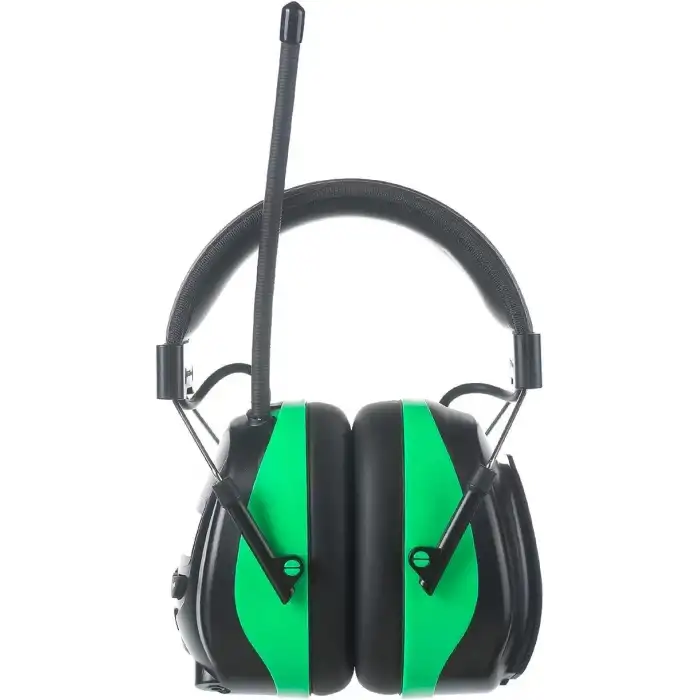 PROTEAR Dijital AM FM Radyo Kulaklıklar, 25dB Kulak Koruma - Yeşil