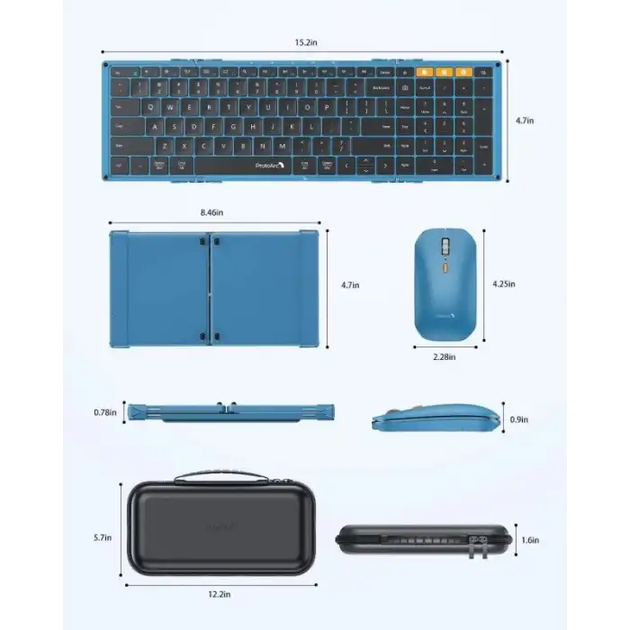 ProtoArc XKM01 Katlanabilir Klavye ve Fare