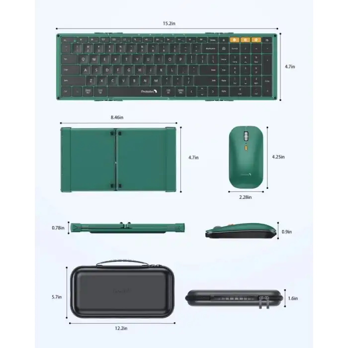 ProtoArc XKM01 Katlanabilir Klavye ve Fare