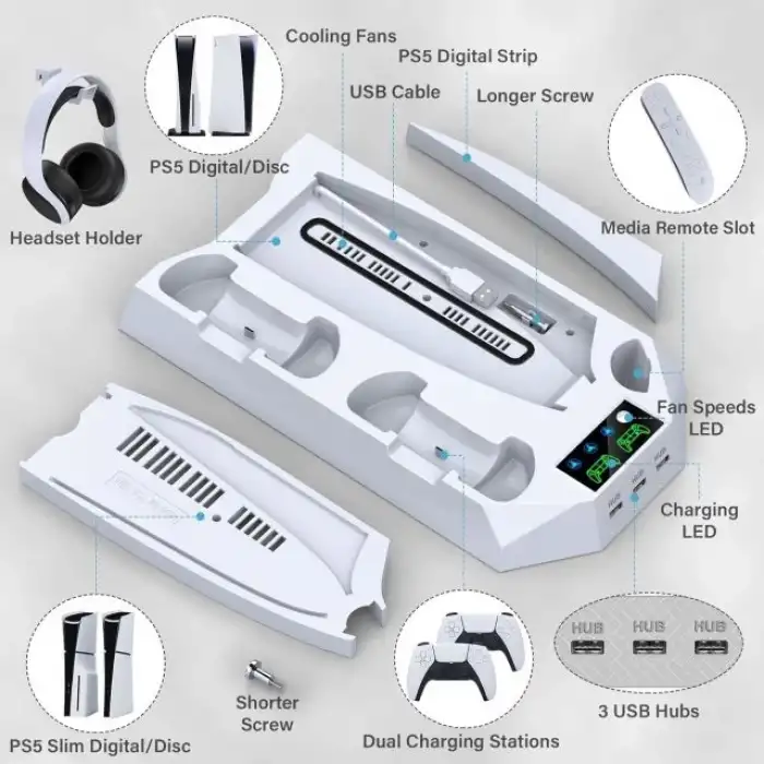 PS5 Standı ve Soğutma İstasyonu