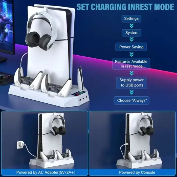 PS5 Standı ve Soğutma İstasyonu