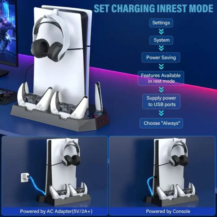 PS5 Standı ve Soğutma İstasyonu