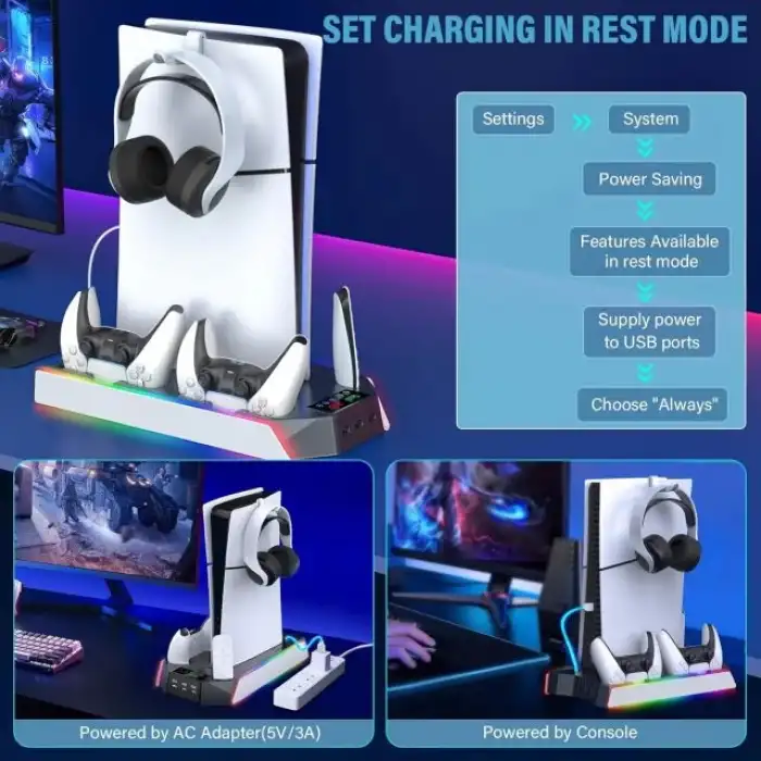 PS5 Standı ve Soğutma İstasyonu