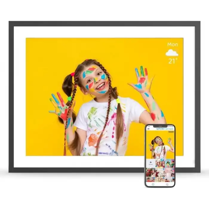 PWOSUN Büyük Dijital Resim Çerçevesi 16.2 İnç