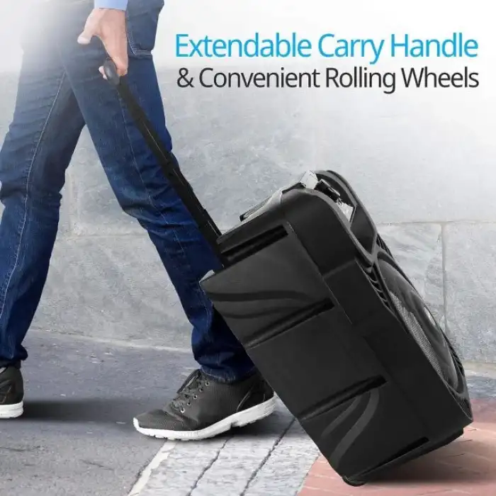 Pyle 400W Taşınabilir Bluetooth PA Hoparlör -Subwoofer Sistemi PPHP844B