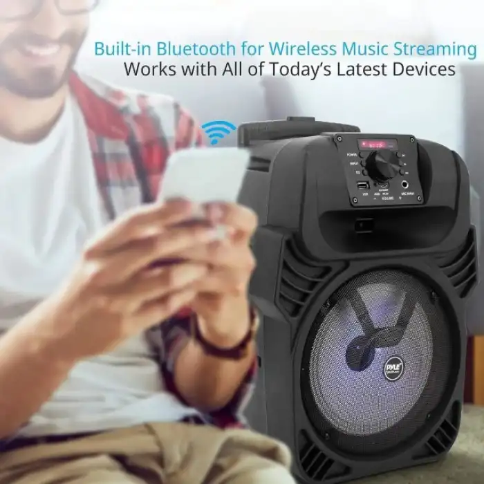 Pyle 400W Taşınabilir Bluetooth PA Hoparlör -Subwoofer Sistemi PPHP844B