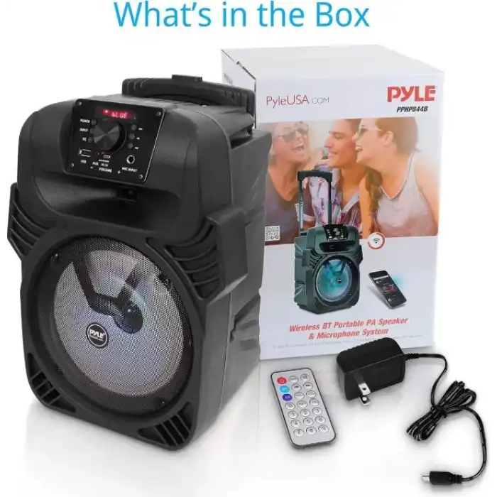 Pyle 400W Taşınabilir Bluetooth PA Hoparlör -Subwoofer Sistemi PPHP844B