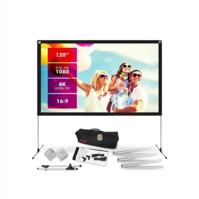 Pyle Outdoor 120 Taşınabilir Projektör Perdesi