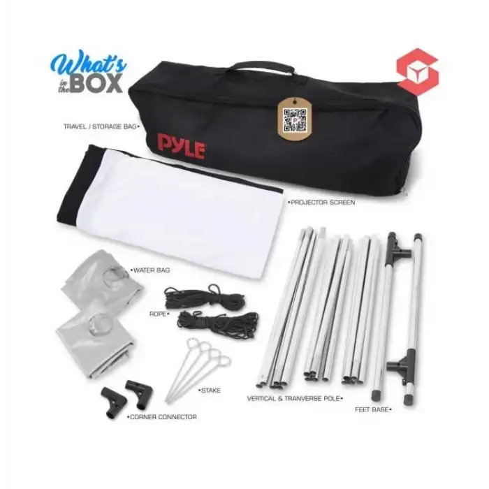 Pyle Outdoor 120 Taşınabilir Projektör Perdesi