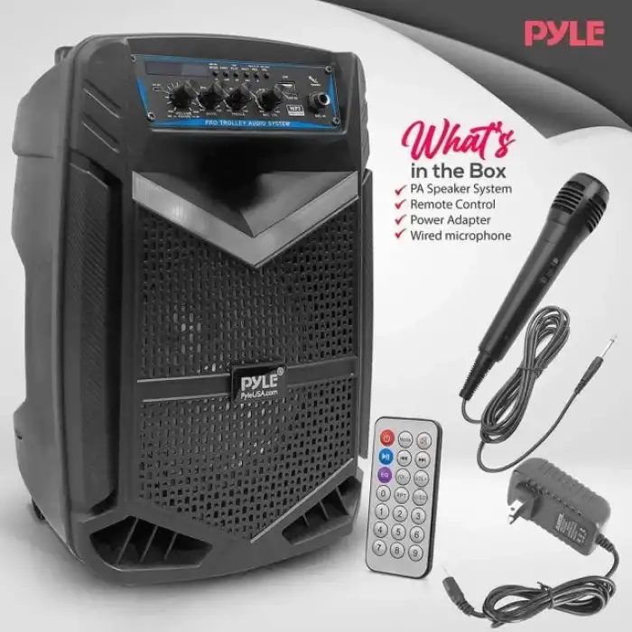 Pyle Taşınabilir Bluetooth PA Hoparlör Sistemi - 600W