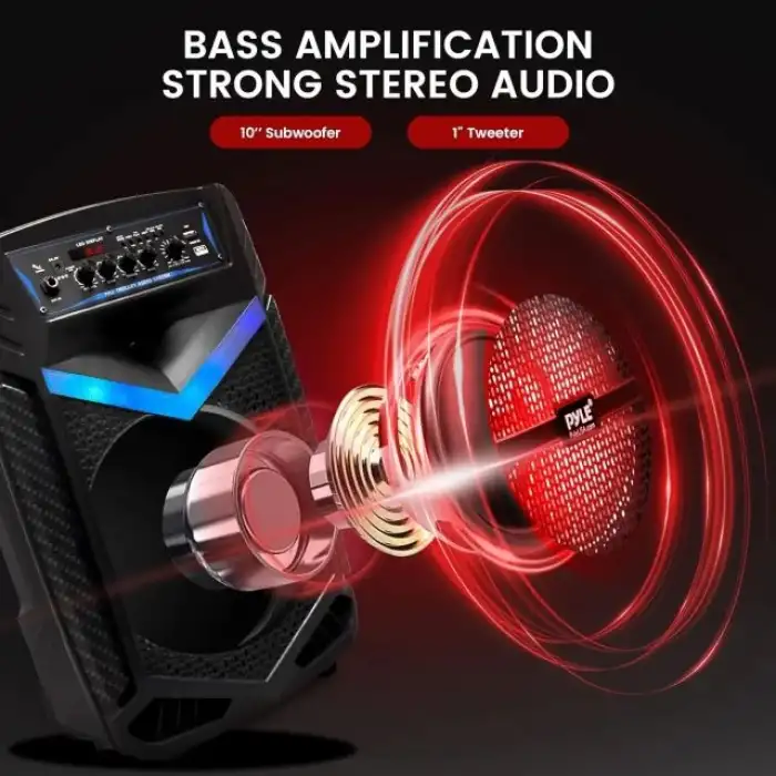 Pyle Taşınabilir Bluetooth PA Hoparlör Sistemi - 600W