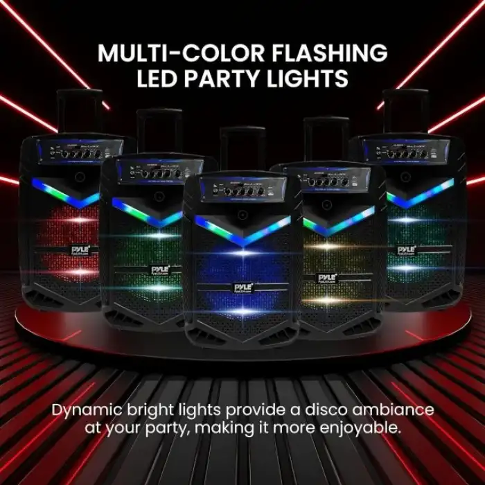 Pyle Taşınabilir Bluetooth PA Hoparlör Sistemi - 600W