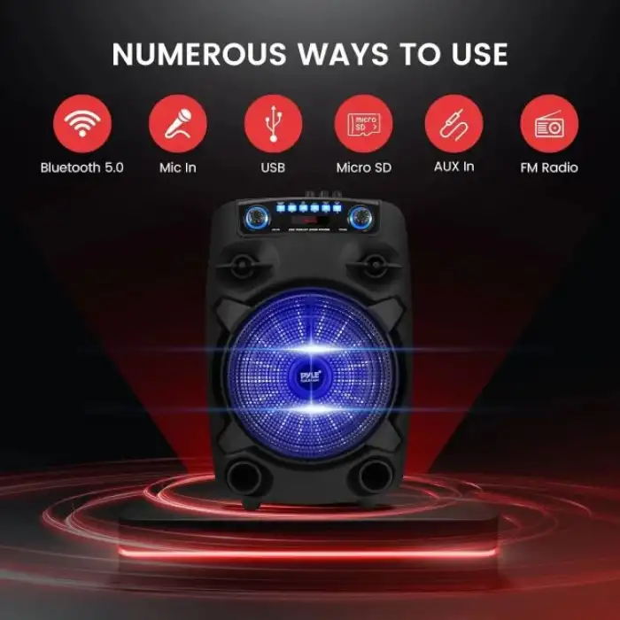 Pyle Taşınabilir Bluetooth PA Hoparlör Sistemi PPHP127B