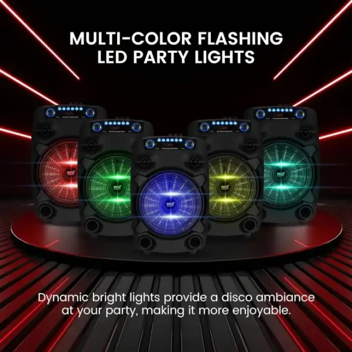 Pyle Taşınabilir Bluetooth PA Hoparlör Sistemi PPHP127B