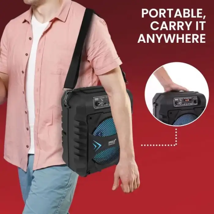 Pyle Taşınabilir Bluetooth PA Hoparlör Sistemi PPHP854B