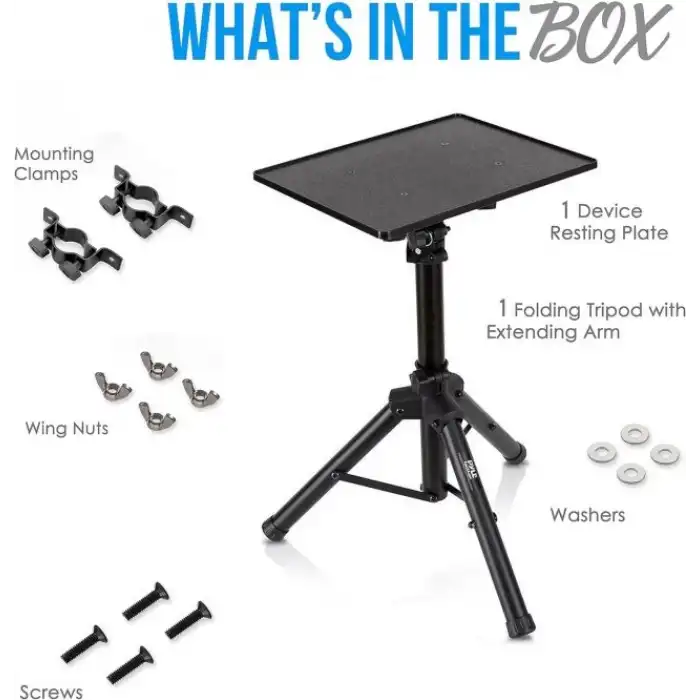 Pyle Yüksekliği ve Açısı Ayarlanabilir Evrensel Projektör Standı