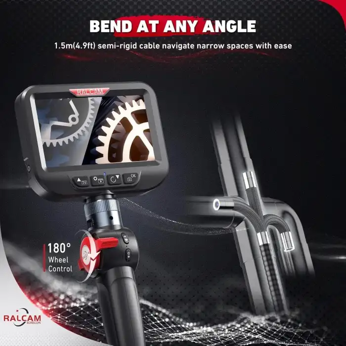 Ralcam 2 Yönlü 180 Derece Eklemli Boroskop 8.5mm - 1.5m Kablo