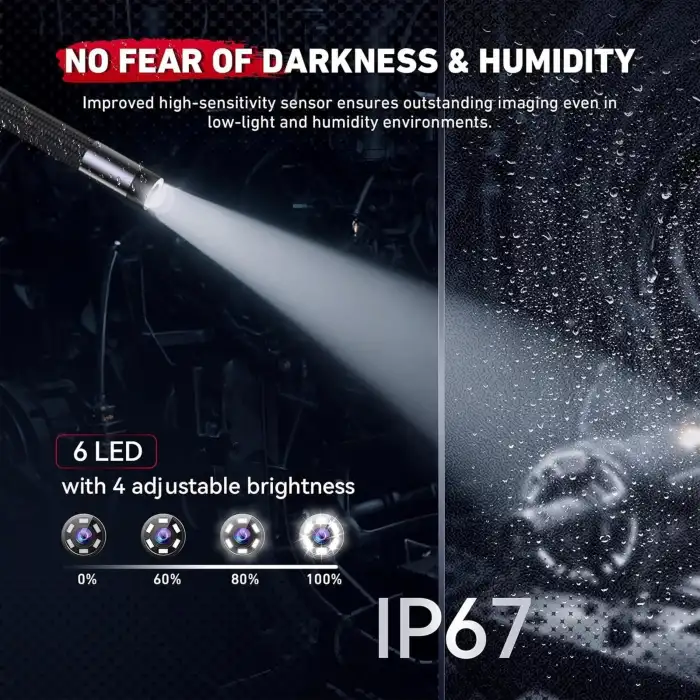 Ralcam 2 Yönlü Eklemli Endoskop Kamerası 8.5mm - 1m Kablo