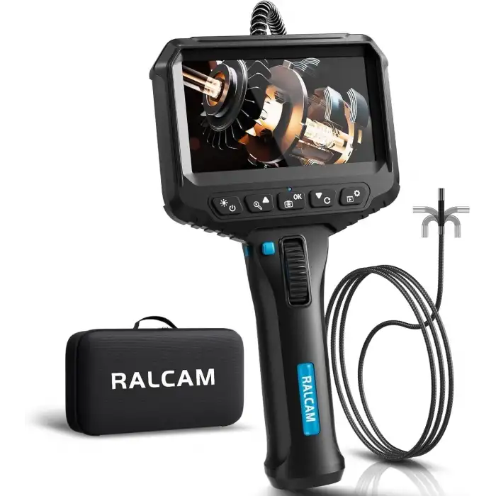 Ralcam 210° Eklemli Boroskop Endoskop Kamerası 4.3 Inc - 6.2mm - 1m Kablo