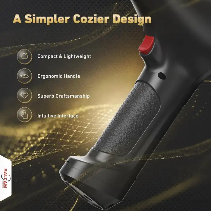 Ralcam 360° Hareketli Boroskop Kamera 4 Yönlü Kumanda, 5 Inc Ekran - 6mm, 1m Kablo