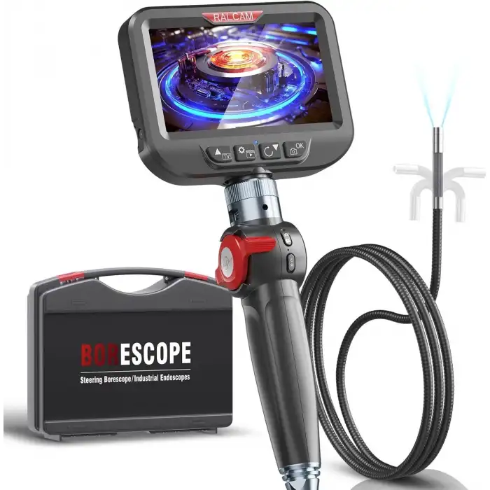 Ralcam 4.3 Inc LCD Ekran, 8.5mm Eklemli Borescope Muayene Kamerası - 1m