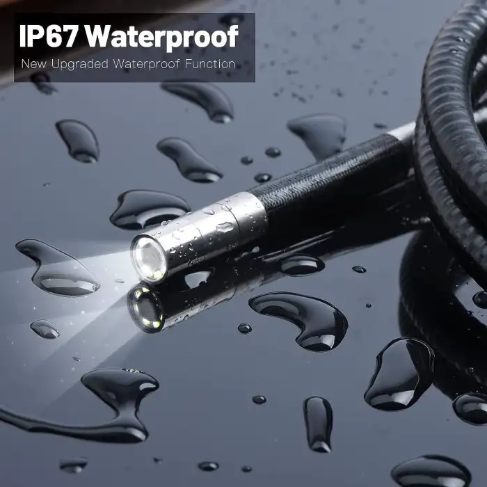 Ralcam Eklemli Borescope Muayene Kamerası 8.5mm - 4.5 Inc IPS LCD