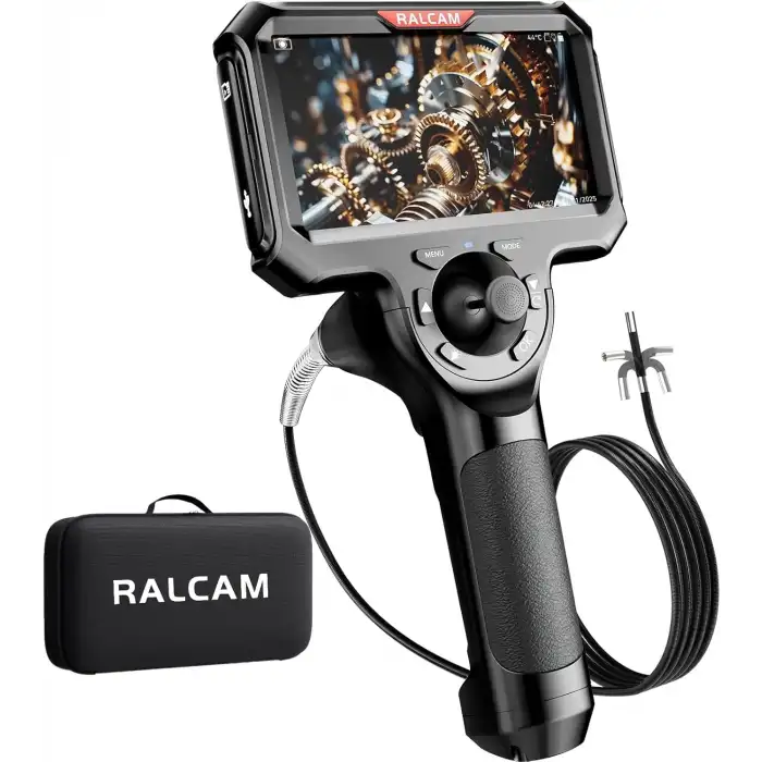 Ralcam Joystick 4 Yönlü 360° Işıklı Eklemli Boroskop Kamerası 6.2mm - 1.5m Kablo