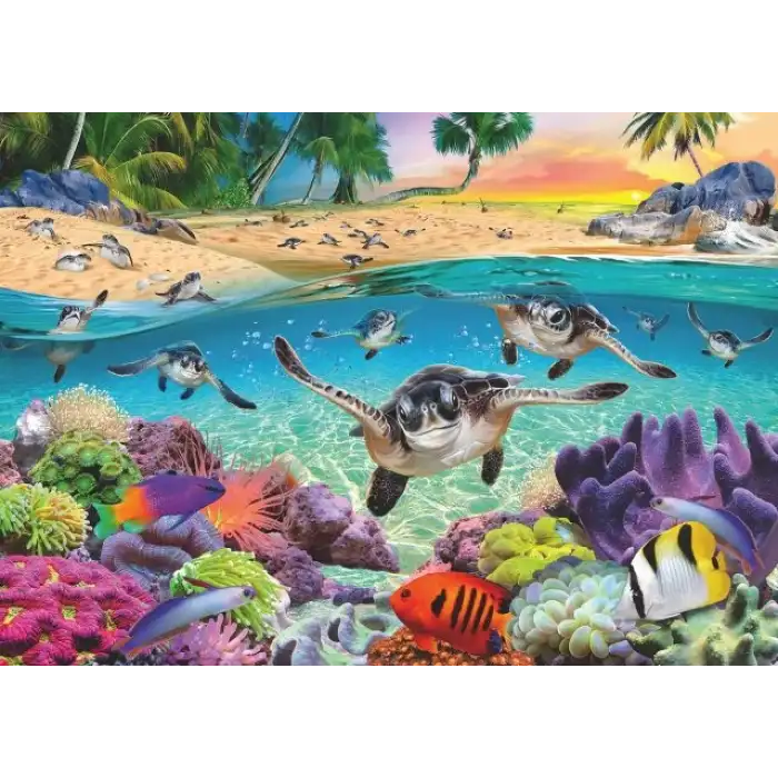 Ravensburger Bebek Deniz Kaplumbağaları 500 Parça Puzzle - 17456 -