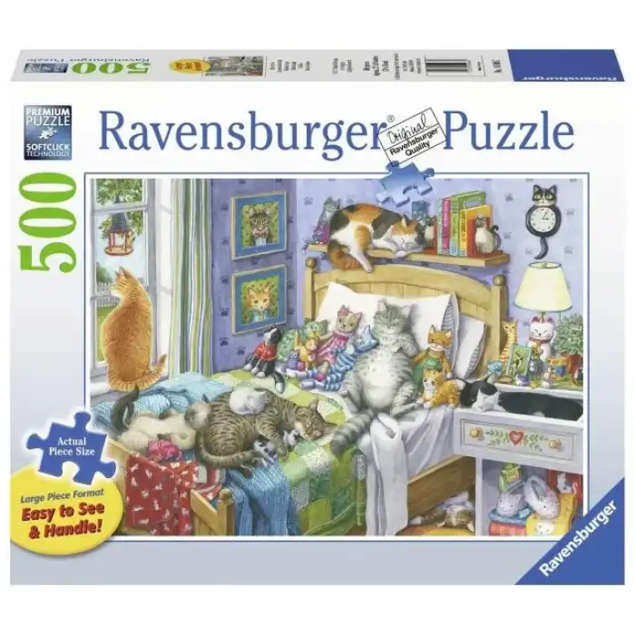 Ravensburger Cat Nap 500 Parça Büyük Puzzle - 14966