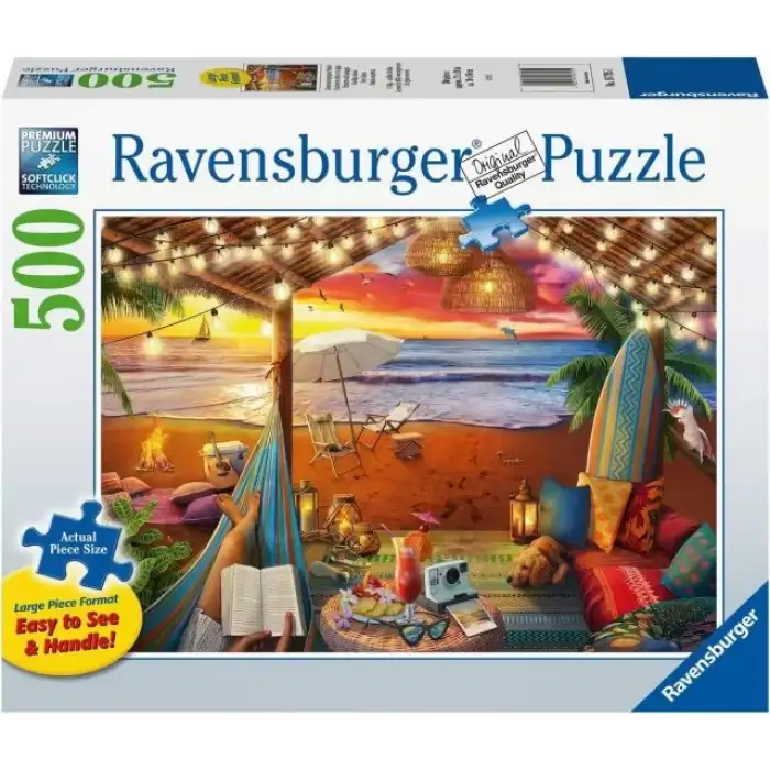 Ravensburger Cosy Cabana 500 PC Yapboz Büyük Format - 16795