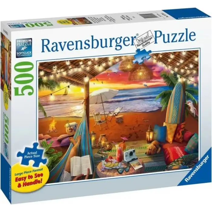 Ravensburger Cosy Cabana 500 PC Yapboz Büyük Format - 16795