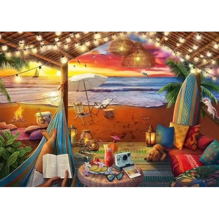 Ravensburger Cosy Cabana 500 PC Yapboz Büyük Format - 16795